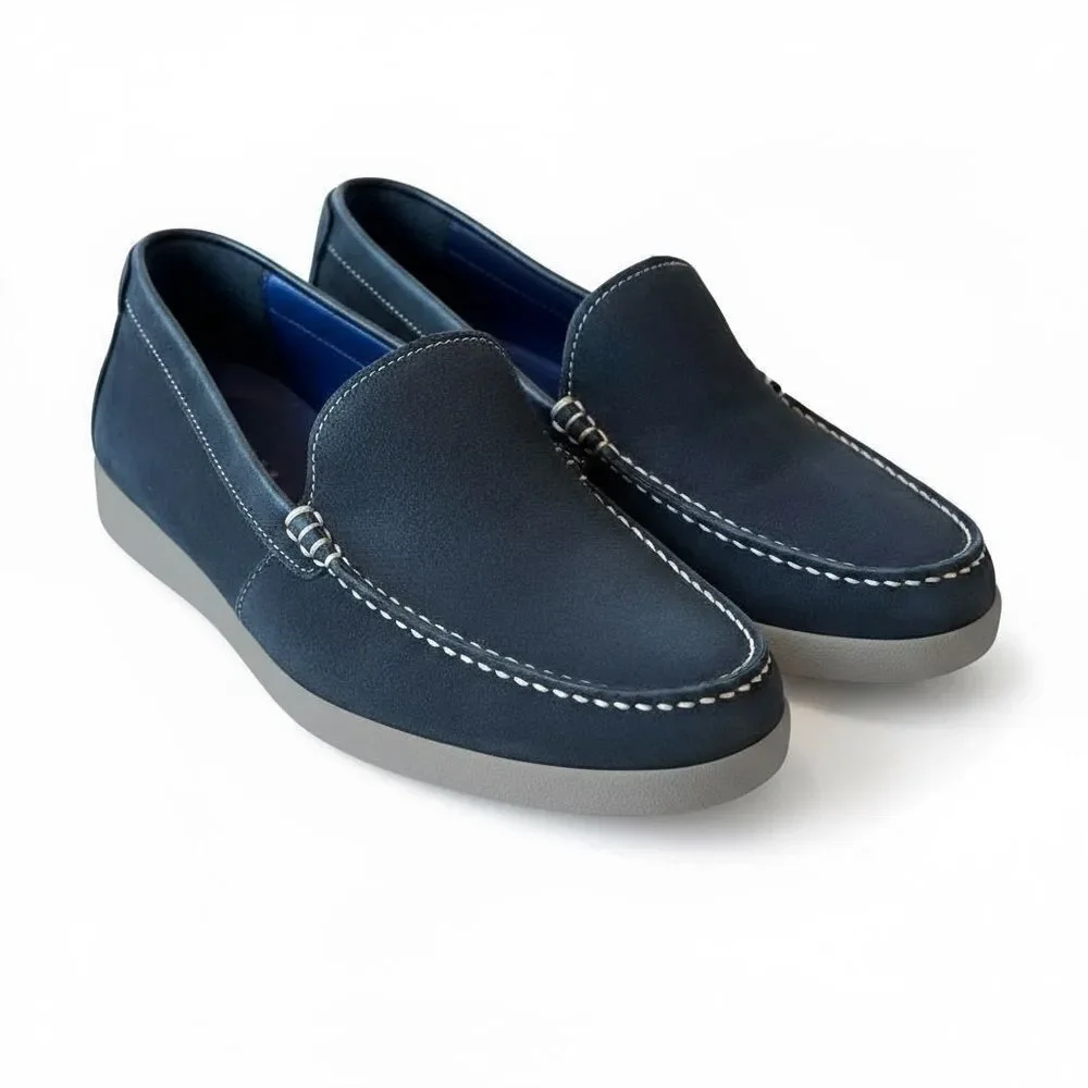 Cole Haan Men's Claude Venetian Loafer in black nubuck 10.5 M
